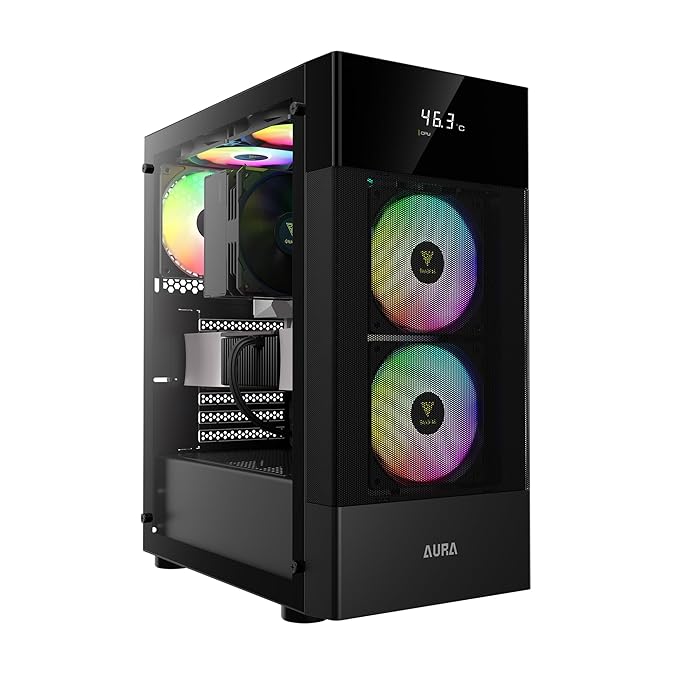 GAMDIAS Aura GC5 - Gabinete gaming de torre media