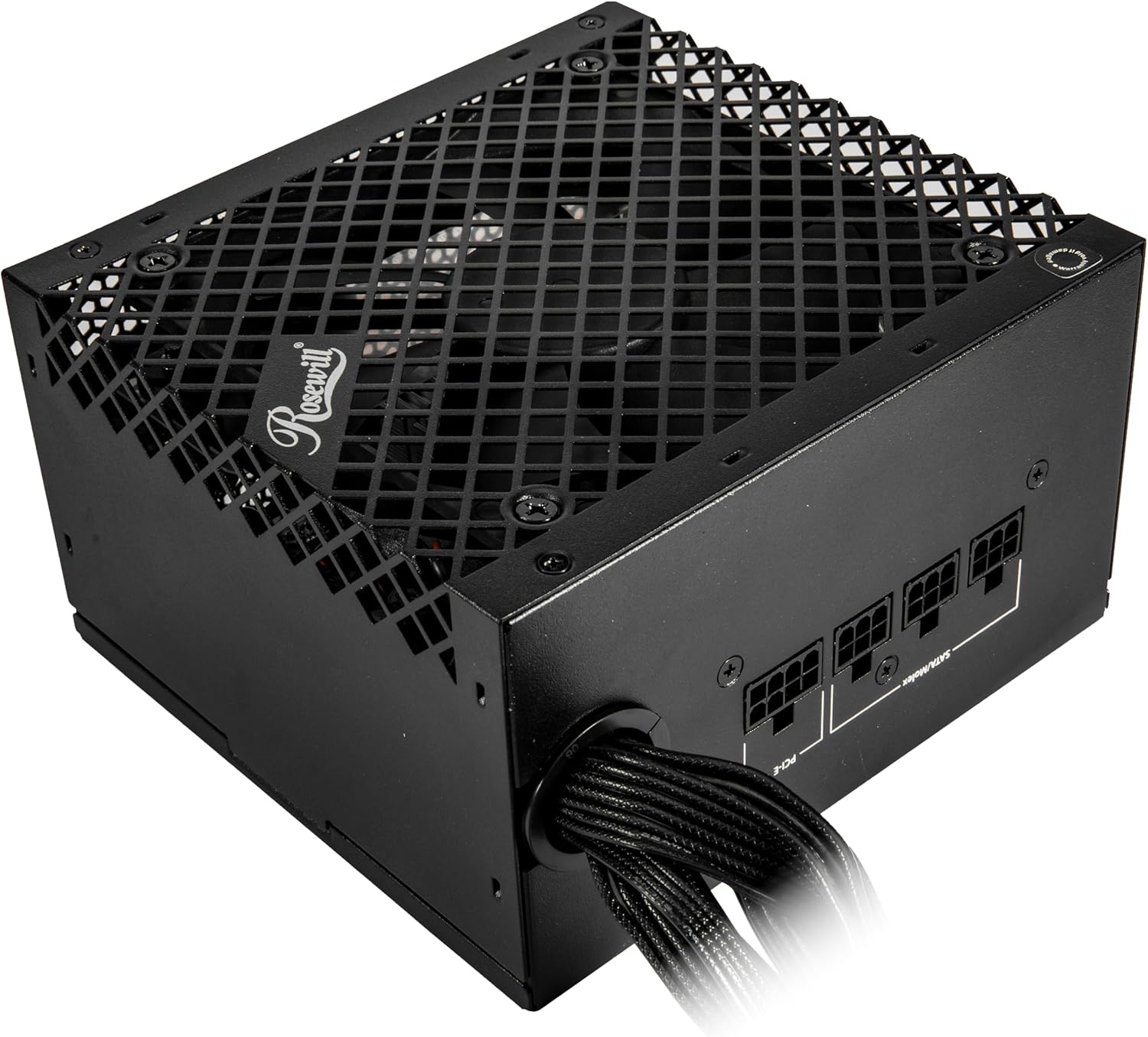 Fuente de alimentación semimodularRosewill VSB 850W 80+ Bronce, compatible con ATX 3.0 y 3.1,, conector PCIe 5.1 de 12V-2x6, condensador japonés de 105°C/221°F, ventilador silencioso ICB de 120 mm