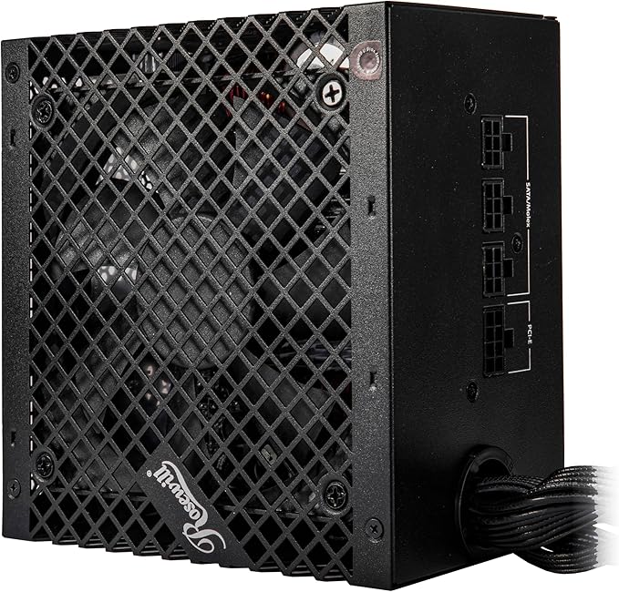 Rosewill VSB 750 W 80+ Bronce, compatible con ATX 3.0 y 3.1, fuente de alimentación semimodular, conector PCIe 5.1