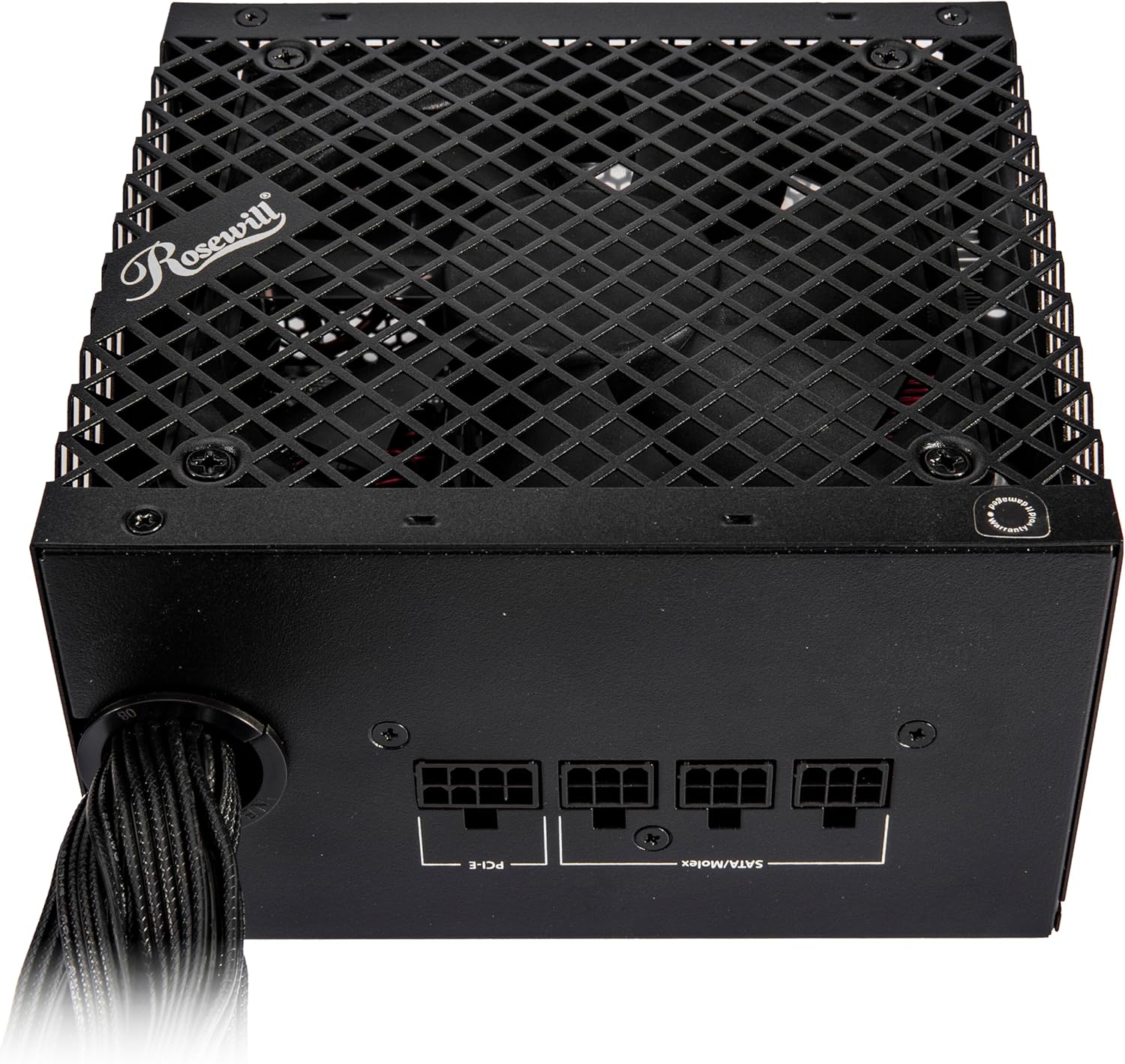  Fuente de alimentación semimodularRosewill VSB 850W 80+ Bronce, compatible con ATX 3.0 y 3.1,, conector PCIe 5.1 de 12V-2x6, condensador japonés de 105°C/221°F, ventilador silencioso ICB de 120 mm