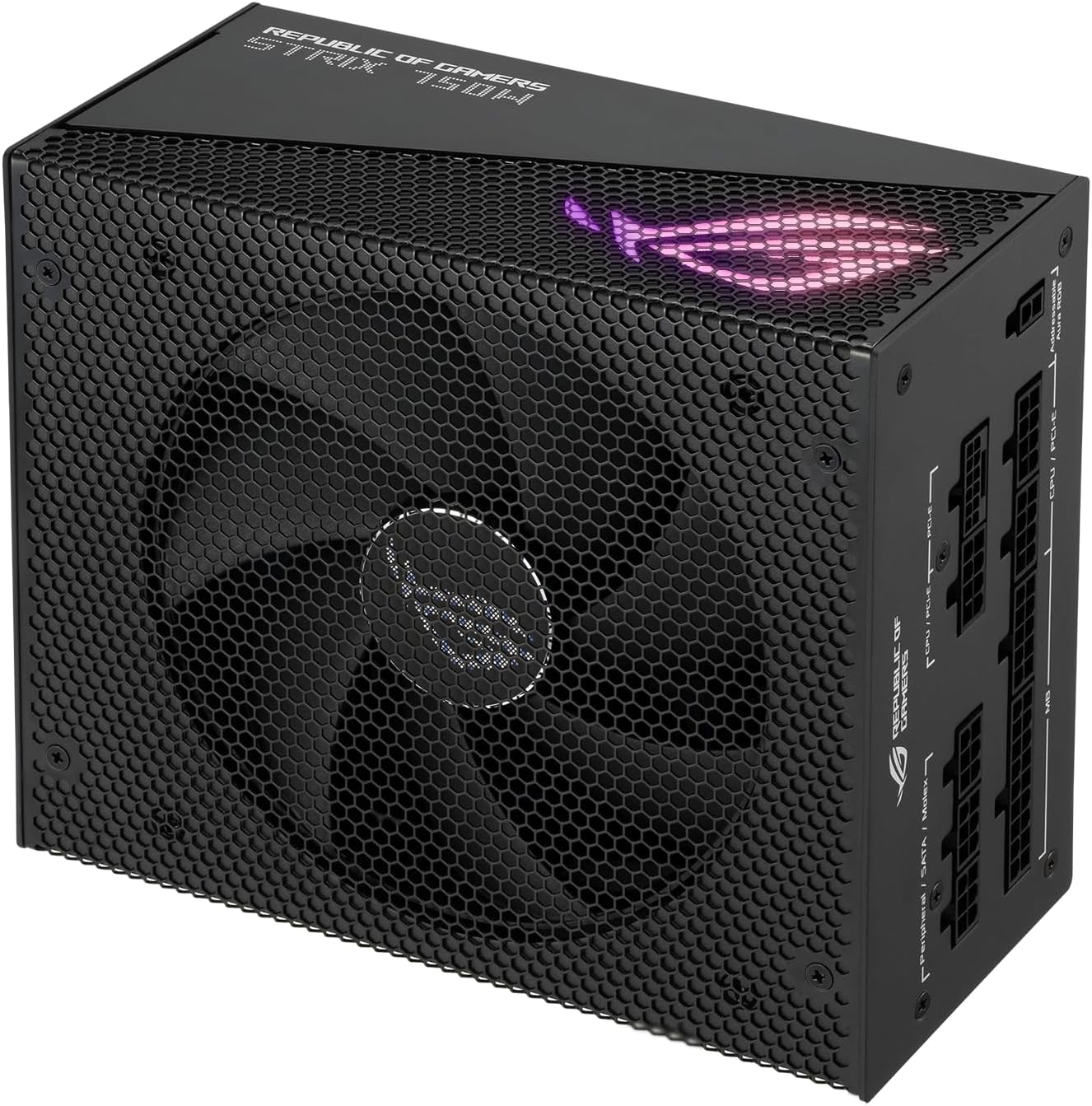 ASUS ROG Strix 750W Gold Aura Edition (fuente de alimentación totalmente modular, certificado Gold 80+, ATX 3.0, certificación Cybenetics Lambda A++, listo para PCIe Gen 5.0, ventilador de tecnología