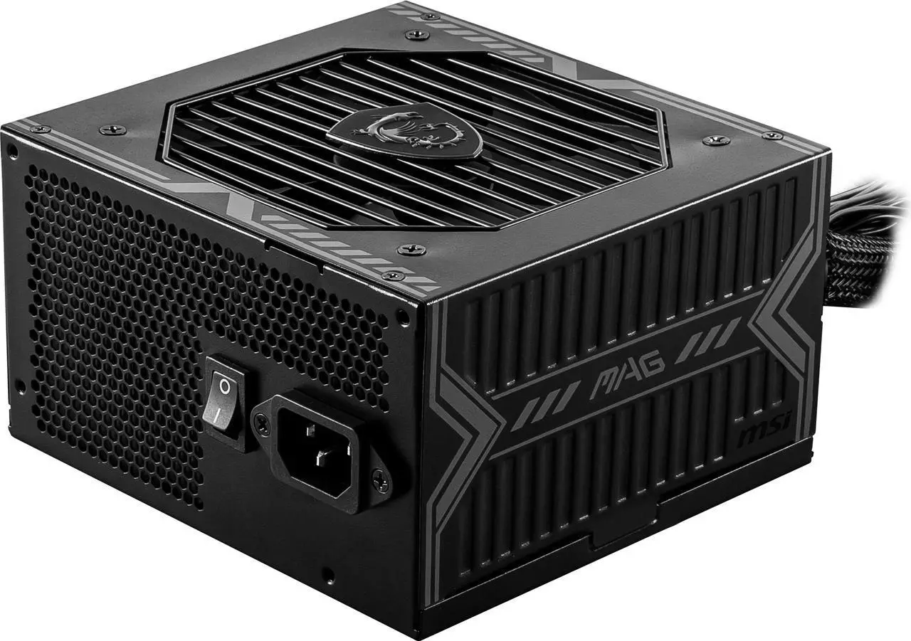 MSI MAG A650BN fuente de alimentación compacta no modular de 650 W, bronce 80+,ventilador de bajo ruido, diseño PFC activo