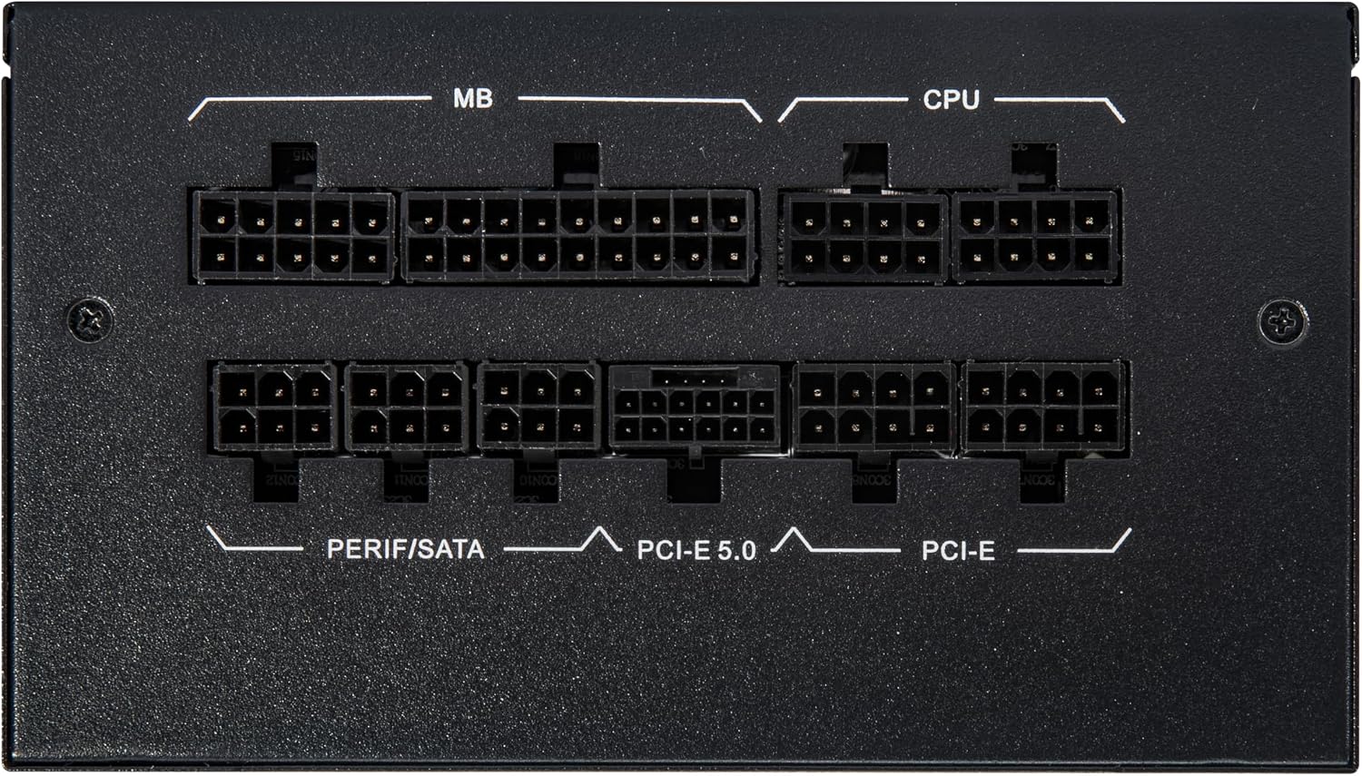 Rosewill CMG5 1200W, compatible con ATX 3.0 y 3.1, fuente de alimentación modular completa 80+ Gold, conector PCIe 5.0 600W 12V-2x6, condensadores electrolíticos 100% japoneses, ventiladores FDB de 4.724 in - CMG1200G5