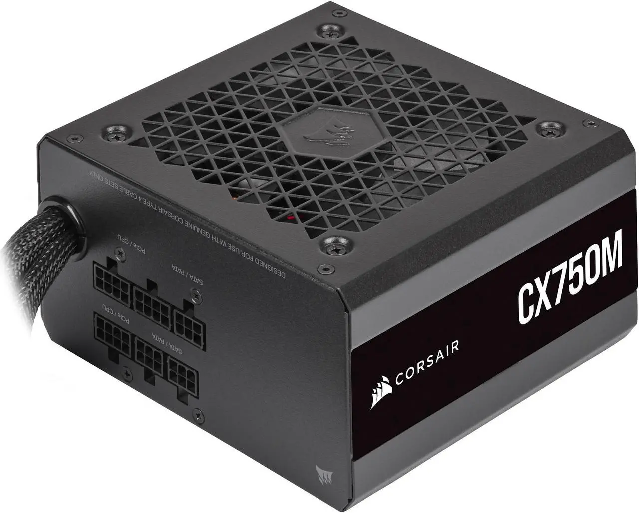 Fuente de alimentación semimodular CORSAIR CX-M CX750M de 750 W, formato ATX, con certificación 80 PLUS BRONZE.