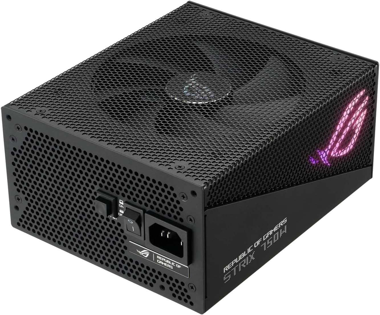 ASUS ROG Strix 750W Gold Aura Edition (fuente de alimentación totalmente modular, certificado Gold 80+, ATX 3.0, certificación Cybenetics Lambda A++, listo para PCIe Gen 5.0, ventilador de tecnología