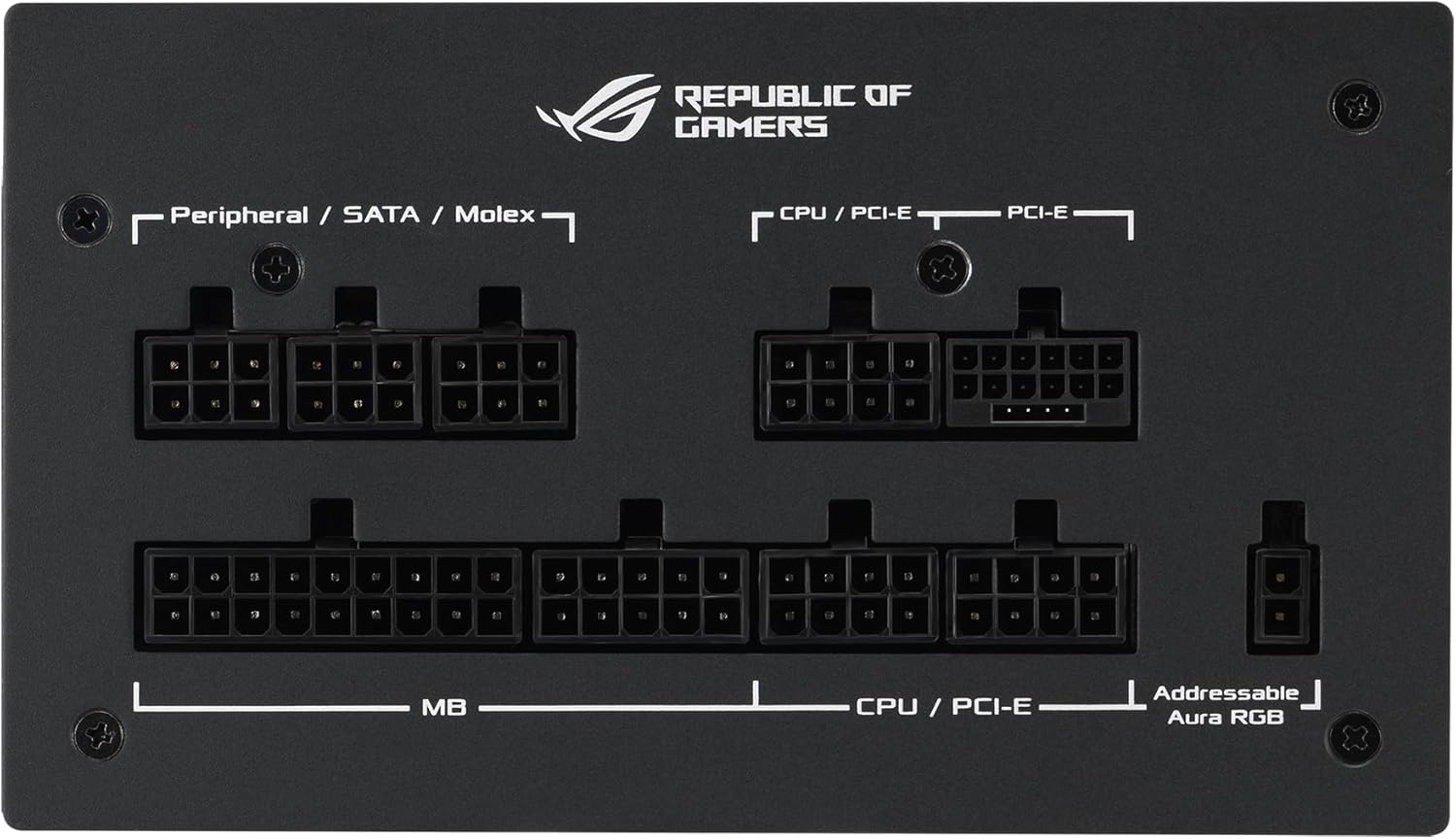 ASUS ROG Strix 750W Gold Aura Edition (fuente de alimentación totalmente modular, certificado Gold 80+, ATX 3.0, certificación Cybenetics Lambda A++, listo para PCIe Gen 5.0, ventilador de tecnología