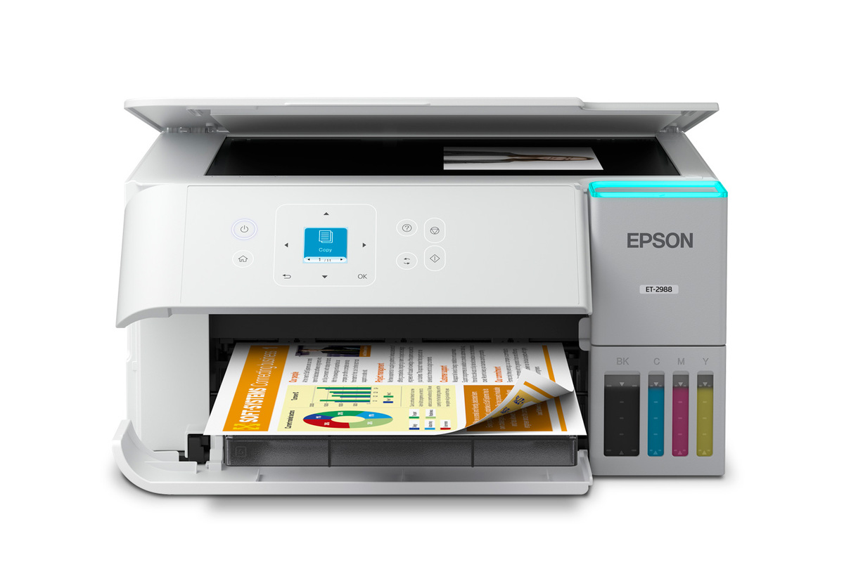 Impresora multifunción inalámbrica a color EcoTank ET-2988 (blanca)