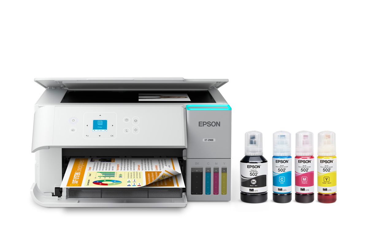 Impresora multifunción inalámbrica a color EcoTank ET-2988 (blanca)