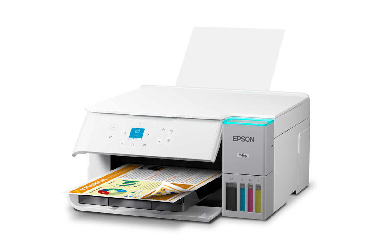 Impresora multifunción inalámbrica a color EcoTank ET-2988 (blanca)
