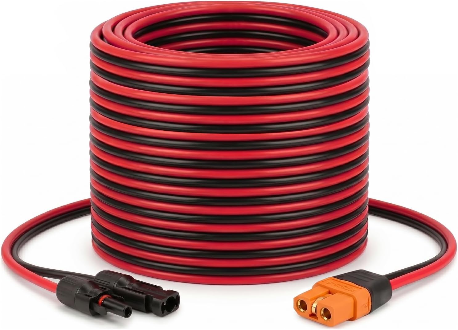 Cable solar a XT60i 10AWG de 30 pies de panel solar a XT60i adaptador conector XT60i Cable de extensión para generador solar portátil de central eléctrica