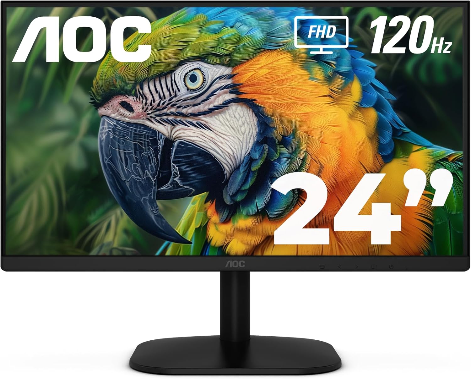 AOC Monitor de computadora de 24 pulgadas FHD 120Hz Fast IPS HDR, 24B35H3