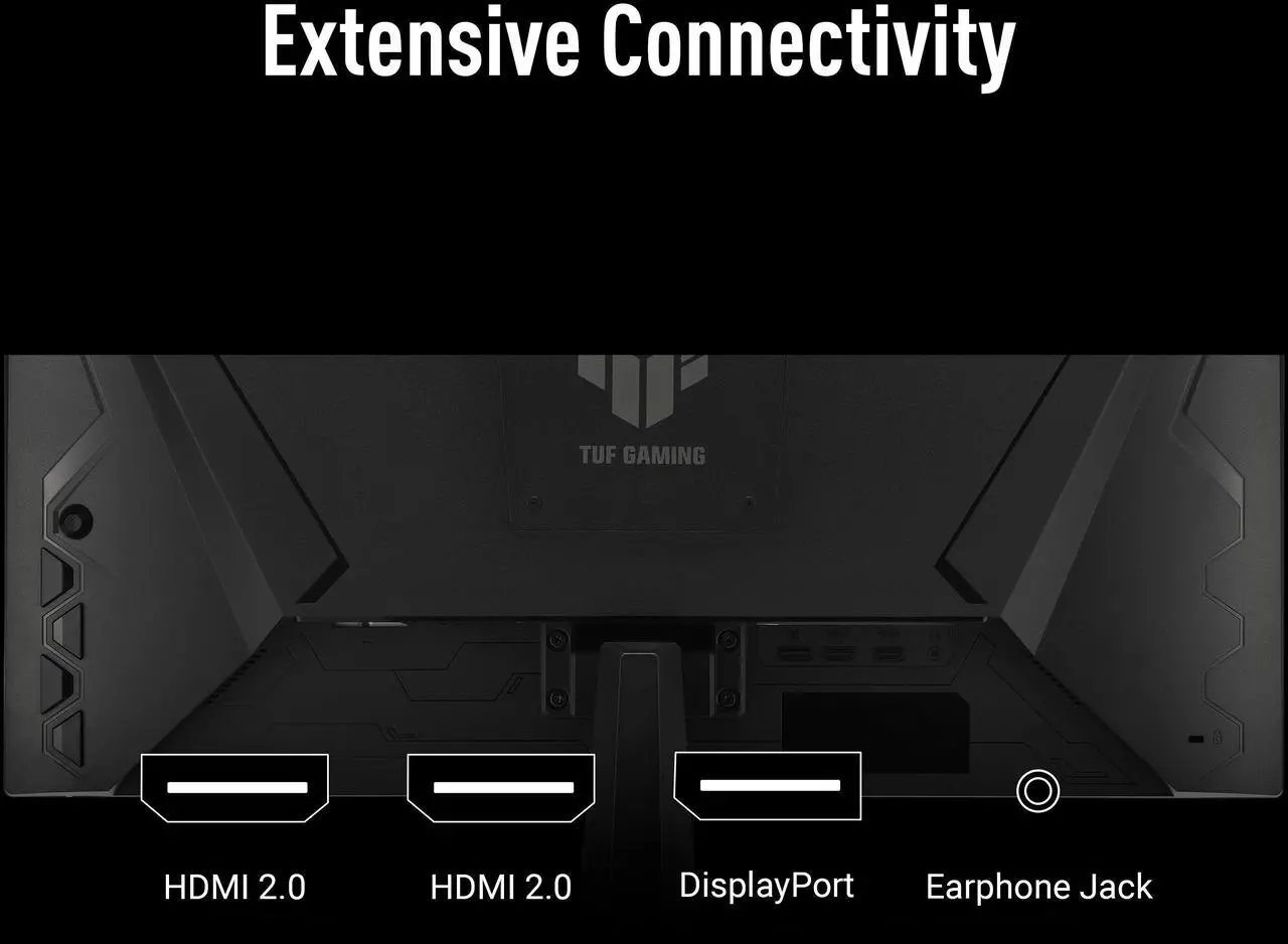 Monitor gaming ASUS TUF Gaming de 24 pulgadas (23,8" visibles), Full HD 1080p, 240 Hz, IPS rápido, compatible con AMD FreeSync Premium y G-Sync, 0,3 ms (VG249QM5A)
