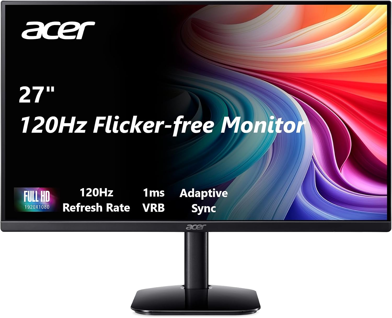 Acer KB272 G0bi Monitor para juegos FHD 1920x1080 IPS 120Hz de 27 pulgadas