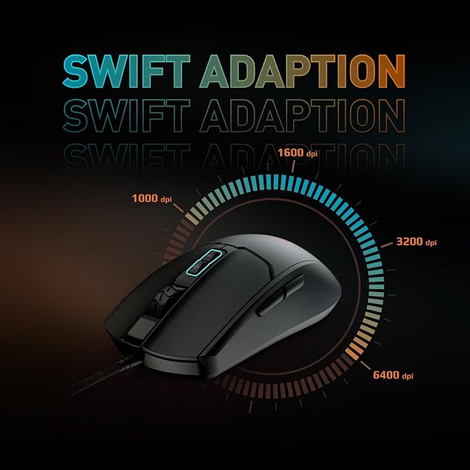 MSI Forge GK100 Combo - Juego de teclado y mouse RGB para juegos, 19 teclas anti-fantasma, sensor óptico de 6400 DPI