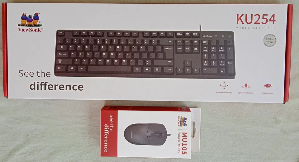 Kit de Teclado y Mouse de Cable ViewSonic - KU254 & MU105