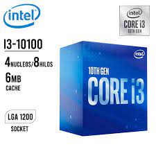 Intel Core i3-10100 Procesador de escritorio 4 núcleos hasta 4.3 GHz LGA1200 (chipset Intel serie 400) 65W