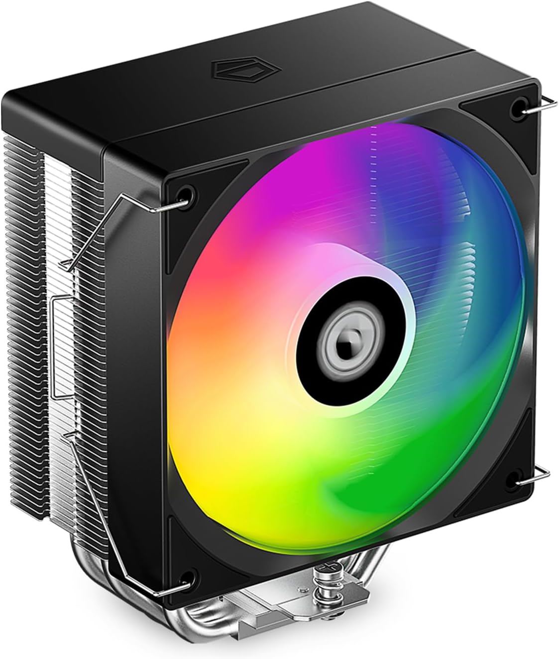 ID-COOLING Enfriador de aire para CPU SE-214-XT V2 ARGB, 4 tubos de calor, ventilador ARGB PWM de 4.724 in, disipador de calor de contacto directo, Intel LGA1700/1200/115X y compatible con AMD AM5/AM4