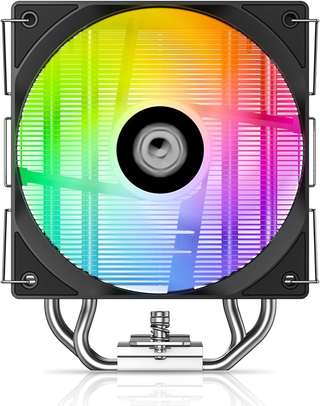ID-COOLING Enfriador de aire para CPU SE-214-XT V2 ARGB, 4 tubos de calor, ventilador ARGB PWM de 4.724 in, disipador de calor de contacto directo, Intel LGA1700/1200/115X y compatible con AMD AM5/AM4